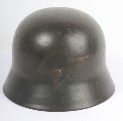 WW2 German Army (Heer) M-40 Single Decal Steel Combat Helmet - 5