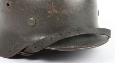 WW2 German Army (Heer) M-40 Single Decal Steel Combat Helmet - 6