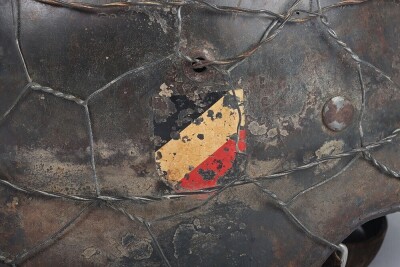 WW2 German Luftwaffe M-35 Double Decal Steel Helmet - 5