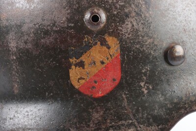 WW2 German Luftwaffe M35 Double Decal 'Droop Tail' Steel Helmet. - 5
