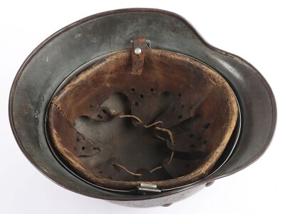 WW2 German Luftwaffe M35 Double Decal 'Droop Tail' Steel Helmet. - 8