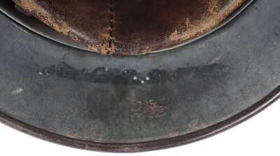WW2 German Luftwaffe M35 Double Decal 'Droop Tail' Steel Helmet. - 9