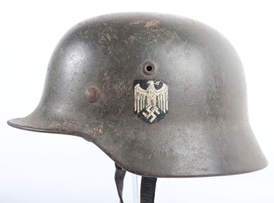 WW2 German Army (Heer) M40 Single Decal, Steel Helmet. - 3