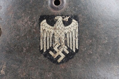 WW2 German Army (Heer) M40 Single Decal, Steel Helmet. - 4