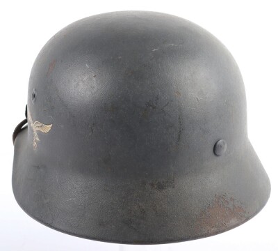 WW2 German Luftwaffe M40 Single Decal Steel Helmet. - 5