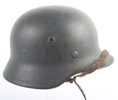 WW2 German Luftwaffe M40 Single Decal Steel Helmet. - 7