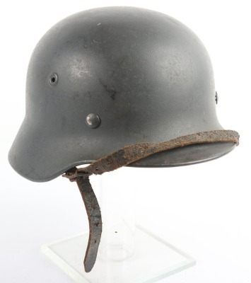 WW2 German Luftwaffe M40 Single Decal Steel Helmet. - 8