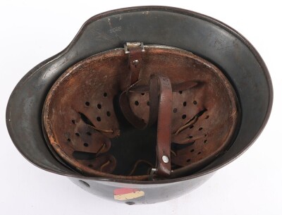 WW2 German Luftwaffe M35 Double Decal Steel Helmet. - 10
