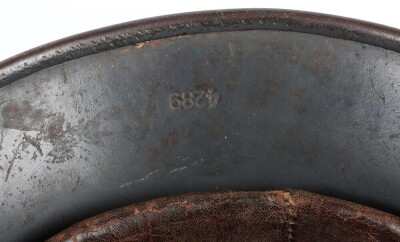 WW2 German Luftwaffe M35 Double Decal Steel Helmet. - 12