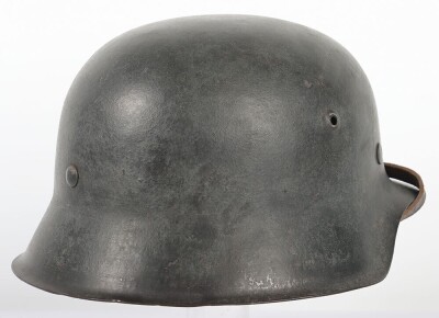 WW2 German Army (Heer) M42 Single Decal Steel Helmet. - 7