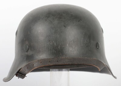 WW2 German Army (Heer) M42 Single Decal Steel Helmet. - 9