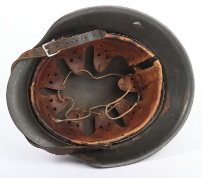 WW2 German M-42 Captured Combat Helmet 'BOCHE KAPUT' - 5