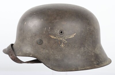 WW2 German Luftwaffe M42 Steel Helmet. - 2