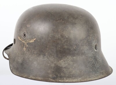 WW2 German Luftwaffe M42 Steel Helmet. - 4