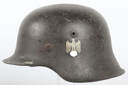 WW2 German Army (Heer) M42 Steel Helmet.