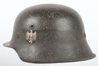 WW2 German Army (Heer) M42 Steel Helmet. - 3