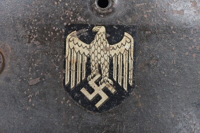 WW2 German Army (Heer) M42 Steel Helmet. - 4