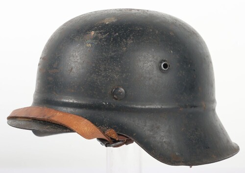 WW2 German M42 Beaded, Civil Defence Helmet.
