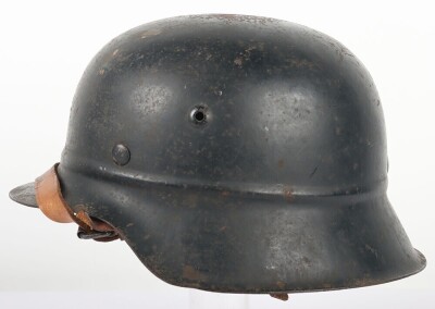 WW2 German M42 Beaded, Civil Defence Helmet. - 2