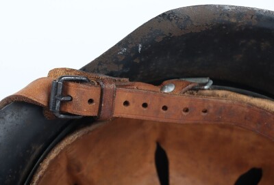 WW2 German M42 Beaded, Civil Defence Helmet. - 7