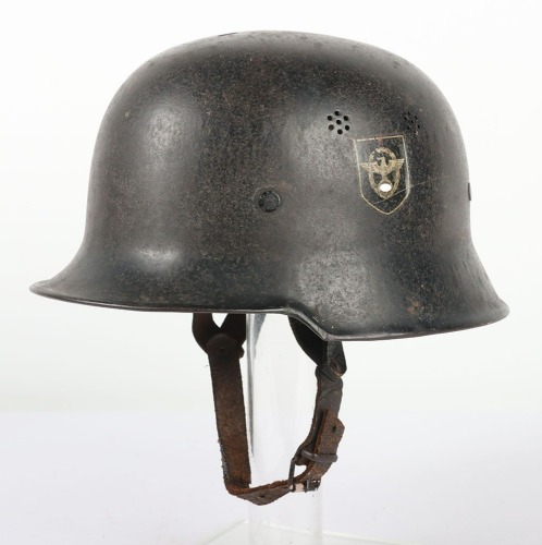 WW2 German M34 Fire Police Helmet.