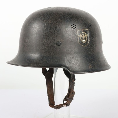 WW2 German M34 Fire Police Helmet.