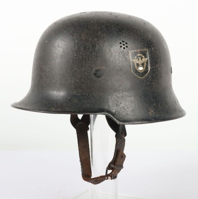 WW2 German M34 Fire Police Helmet.