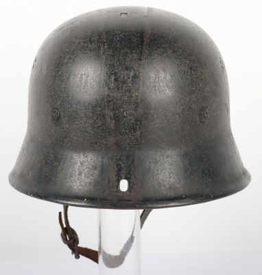 WW2 German M34 Fire Police Helmet. - 5