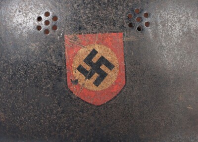 WW2 German M34 Fire Police Helmet. - 7