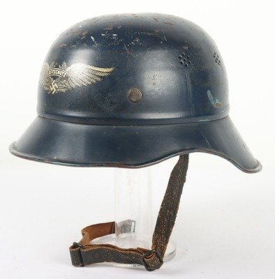 WW2 German Luftschutz Gladiator Helmet. - 2