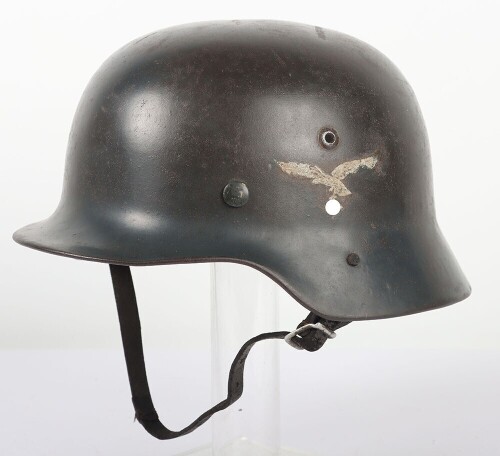 WW2 German Luftwaffe M35 Double Decal Helmet Shell.