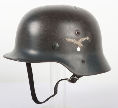 WW2 German Luftwaffe M35 Double Decal Helmet Shell.