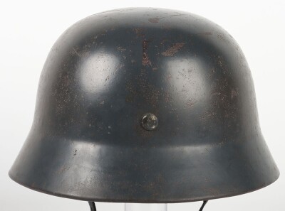 WW2 German Luftwaffe M35 Double Decal Helmet Shell. - 6