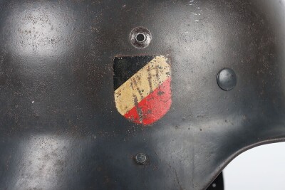 WW2 German Luftwaffe M35 Double Decal Helmet Shell. - 8