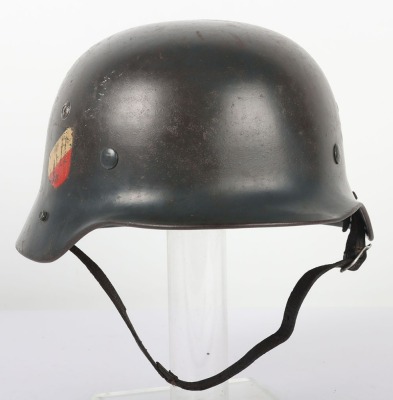 WW2 German Luftwaffe M35 Double Decal Helmet Shell. - 11