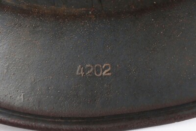 WW2 German Luftwaffe M35 Double Decal Helmet Shell. - 17