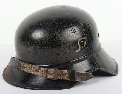 WW2 German Luftschutz Type Gladiator Helmet for Factory Worker