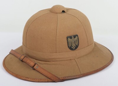 WW2 German Kriegsmarine Tropical Pith Helmet - 2