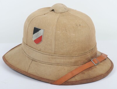 WW2 German Luftwaffe Tropical Sun Helmet - 3