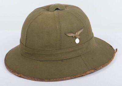 WW2 German Luftwaffe Afrikakorps (D.A.K) Tropical Pith Helmet
