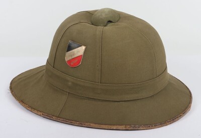 WW2 German Luftwaffe Afrikakorps (D.A.K) Tropical Pith Helmet - 3