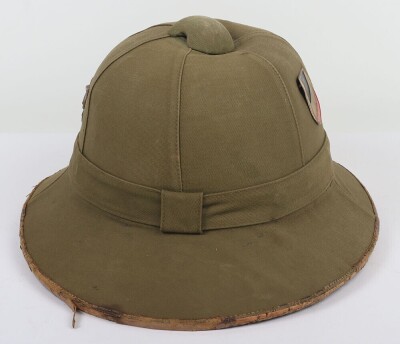 WW2 German Luftwaffe Afrikakorps (D.A.K) Tropical Pith Helmet - 4