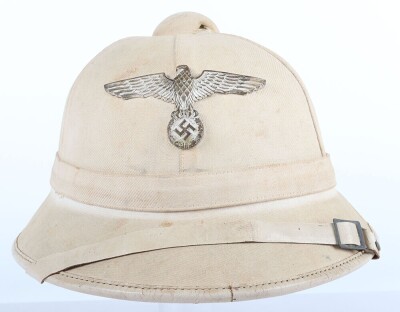 WW2 German Kriegsmarine Administration Officers Tropical Sun Helmet - 2