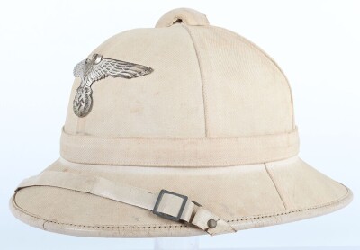 WW2 German Kriegsmarine Administration Officers Tropical Sun Helmet - 3