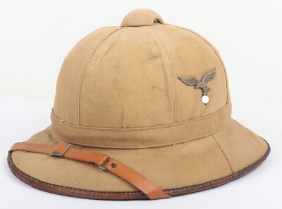 WW2 German Luftwaffe, Afrika Korps Tropical Pith Helmet.