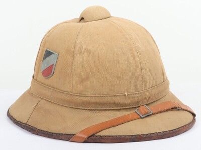 WW2 German Luftwaffe, Afrika Korps Tropical Pith Helmet. - 3