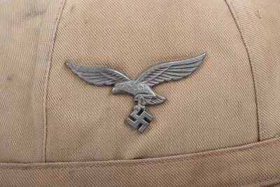 WW2 German Luftwaffe, Afrika Korps Tropical Pith Helmet. - 6