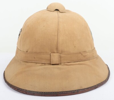 WW2 German Luftwaffe, Afrika Korps Tropical Pith Helmet. - 7