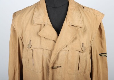 WW2 German Waffen-SS Tropical Tunic 'Sahariana' - 11