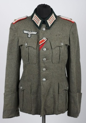 WW2 German Artillery Officers Private Purchase Combat Tunic - 6